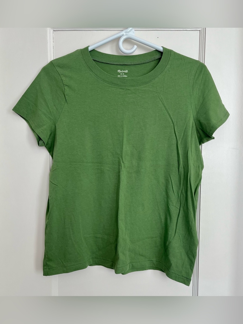 Madewell Northside Vintage Tee Green 100% Cotton Small NWOT